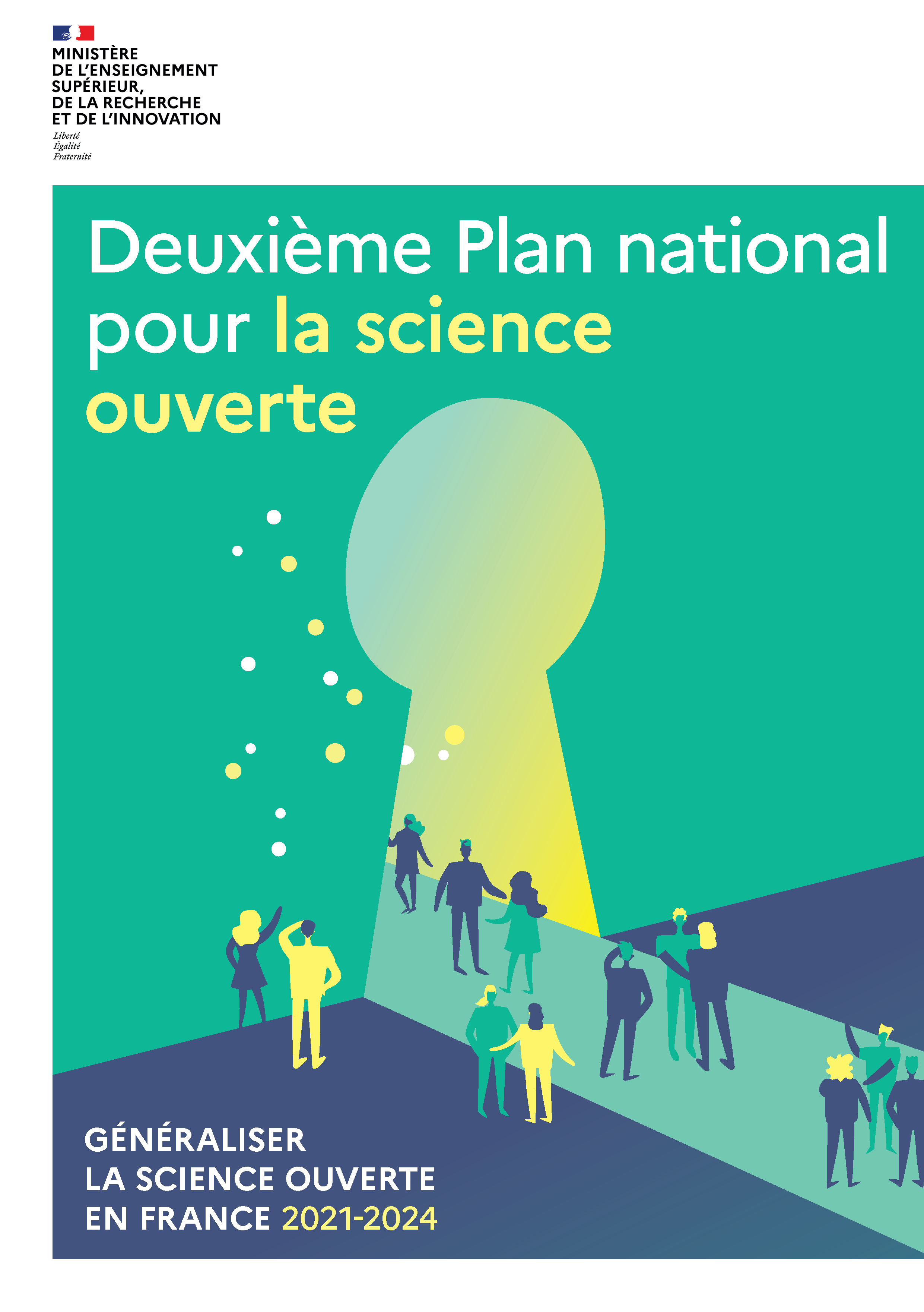 illustration Deuxième Plan national pour la science ouverte | 2021-2024